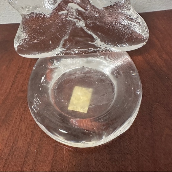 ENERYDA Sweden Clear Art Glass Christmas Tree Tealight Votive Candle Holder - Picture 4 of 7